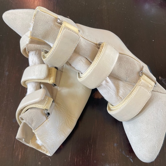 Isabel Marant NEW Scarlet Wedge Cream Boots Booties Size 36 or 6 - Picture 5 of 11